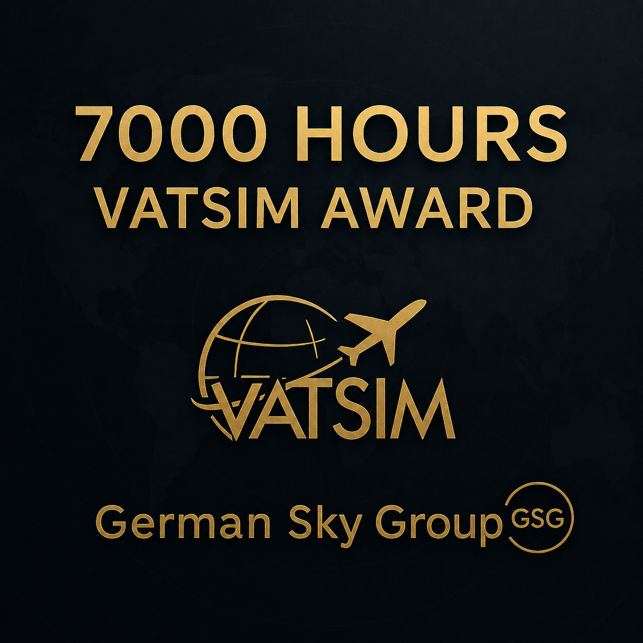Verliehen an Piloten, die über 7000 Stunden Flugzeit auf dem VATSIM-Netzwerk gesammelt haben.
Dieser Award würdigt Engagement, Ausdauer und kontinuierliche Aktivität im Online-Flugbetrieb unter realistischen ATC-Bedingungen.